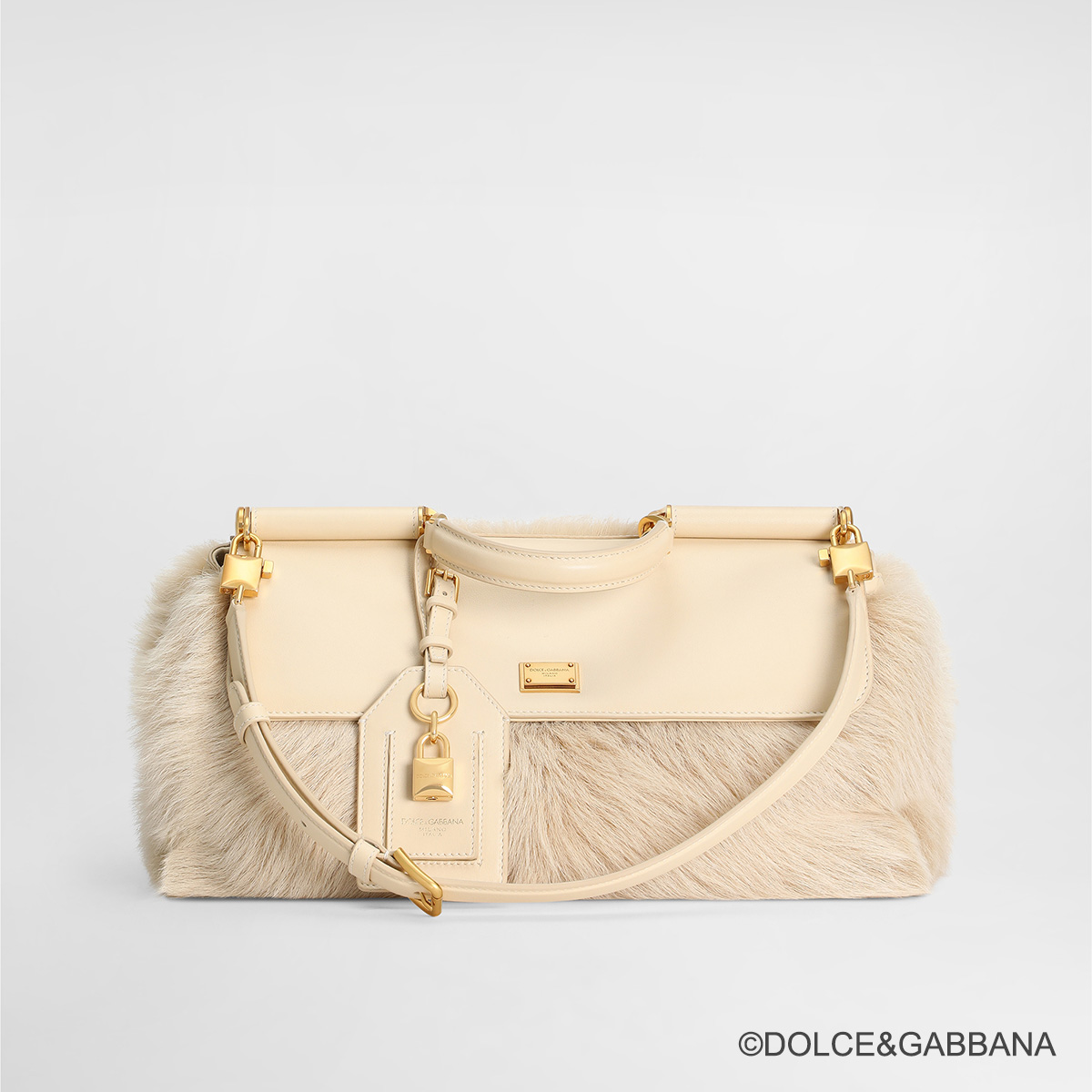 写真：Medium My Sicily fur and plongé calfskin handbag