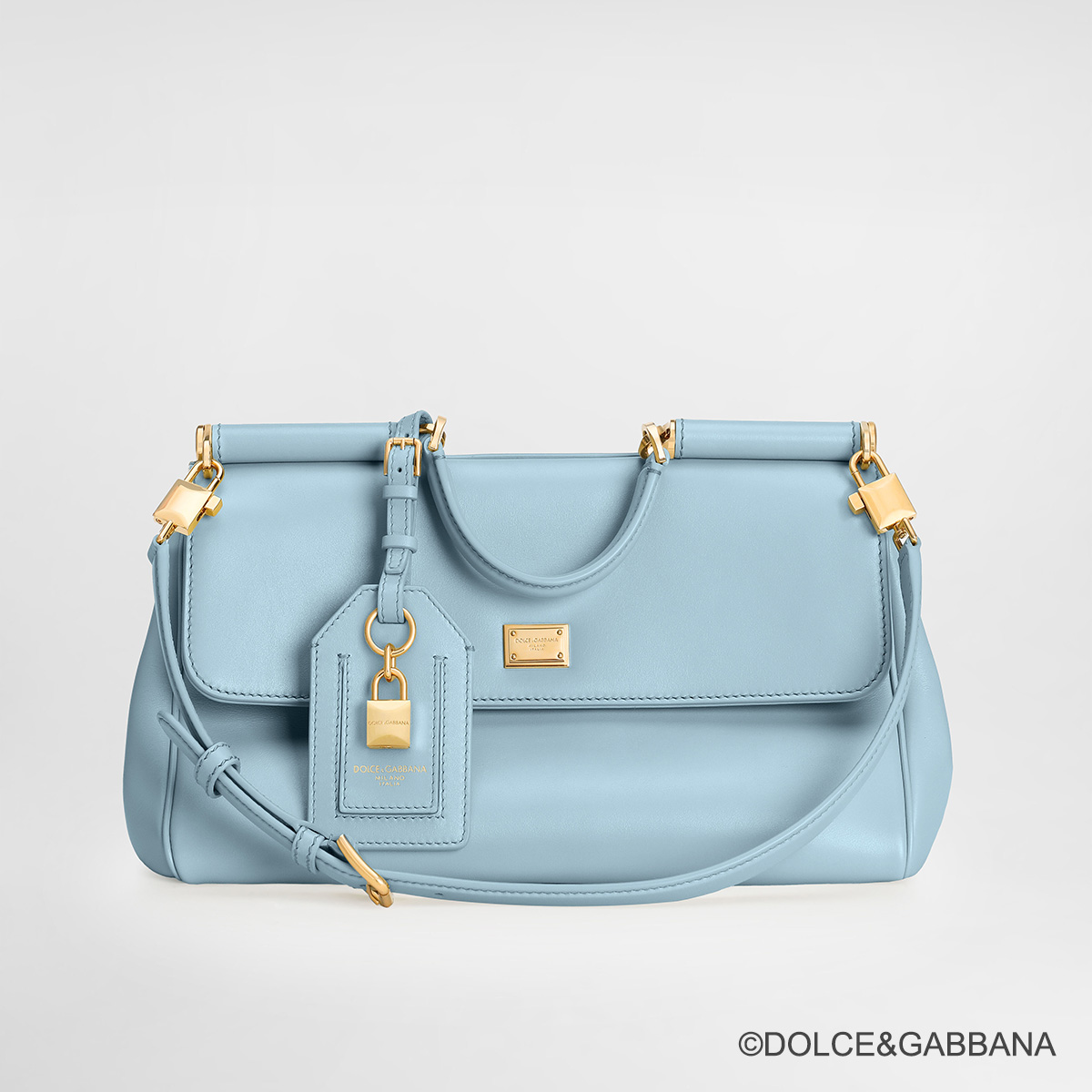 写真：Medium My Sicily handbag in plongé calfskin