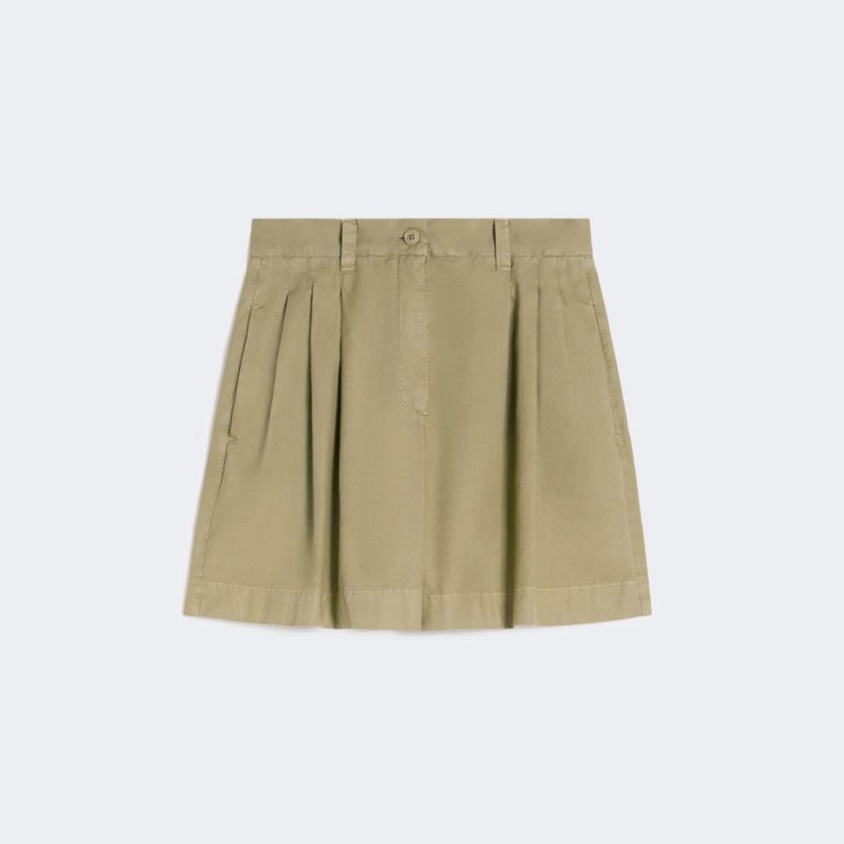 写真:[アルモニア] ピュア コットン バミューダ パンツ - Olive green