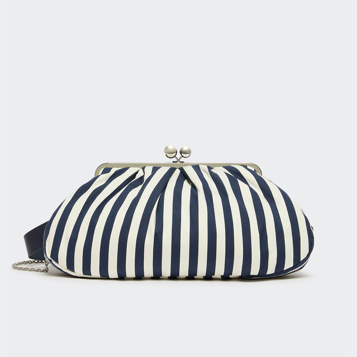 写真:[カーキ] ストライプ ラージ パスティチーノ バッグ - Ultramarine