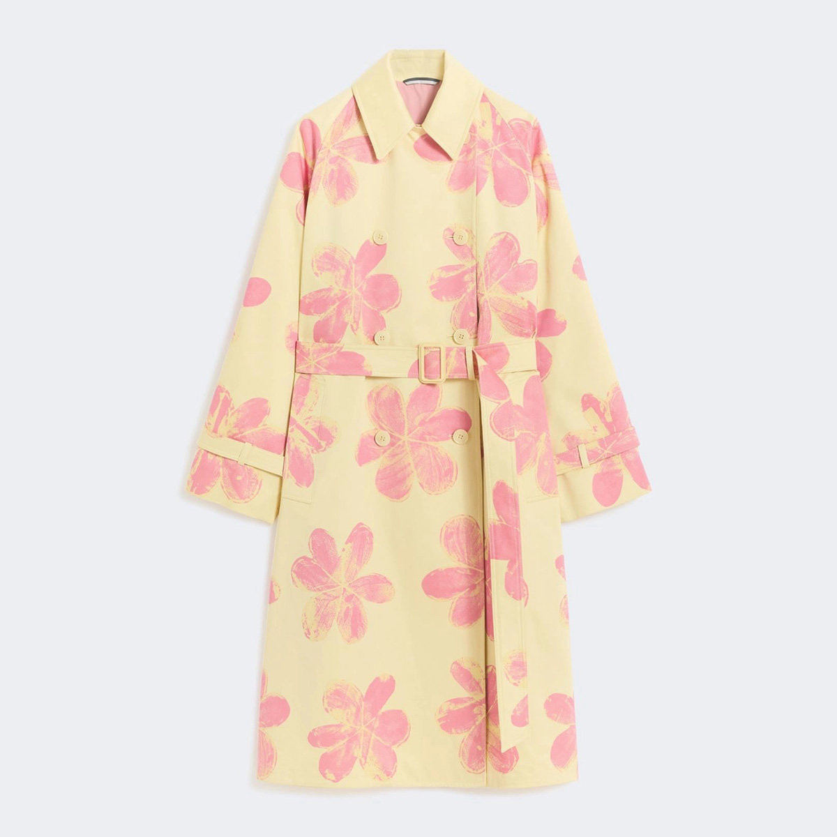 写真:[ラディオーゾ] コットン ギャバジン トレンチ コート - Yellow