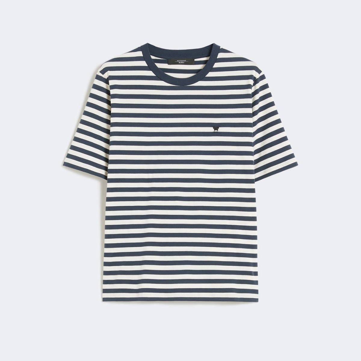 写真：[ヴェナコ] ピュア コットン ジャージー Tシャツ - Ecru