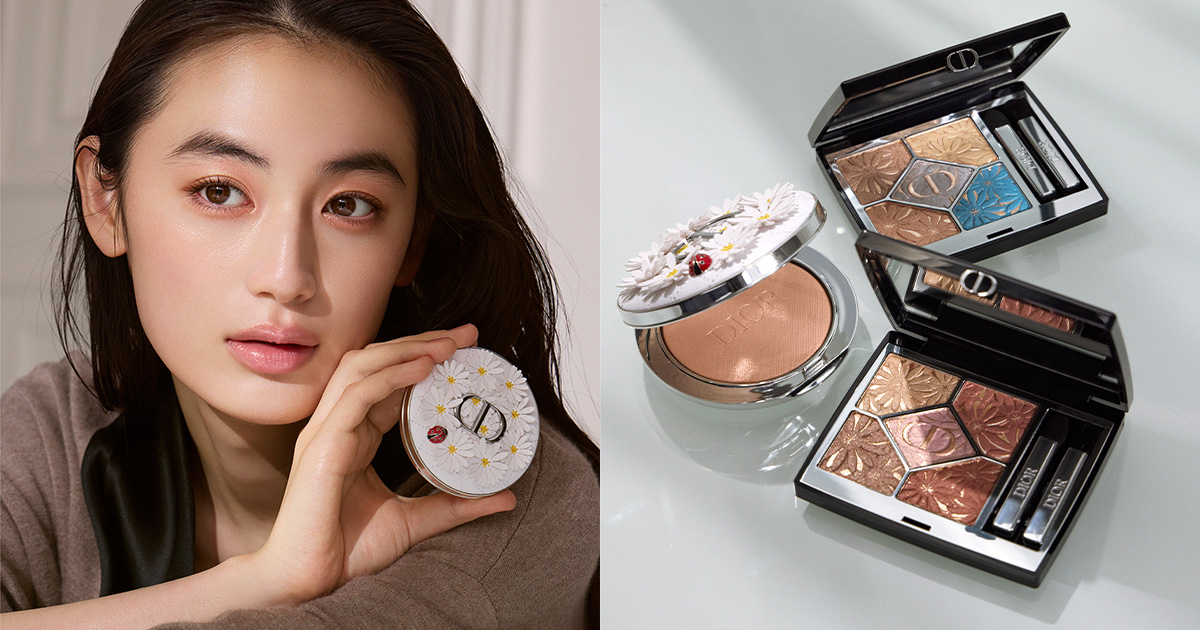 DIOR 八木莉可子が魅せるサマー・メイクアップ 夏のきらめきを色にのせて